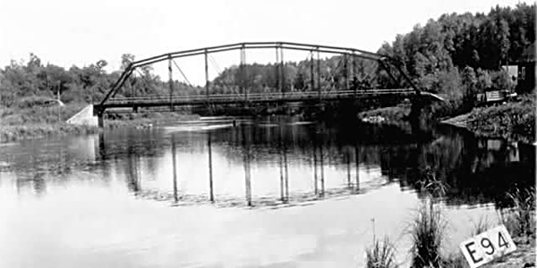 Image of the third bridge over the Vermilion River built in